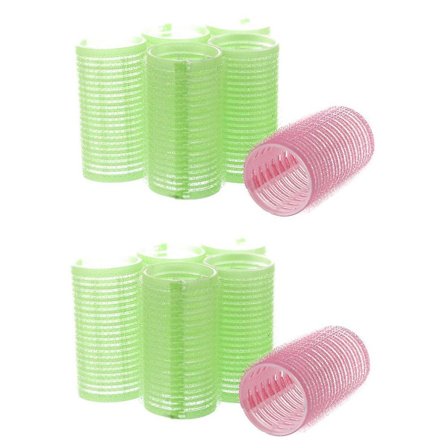 12 store selvklæbende hårruller til krøller, gør-det-selv, 3 cm