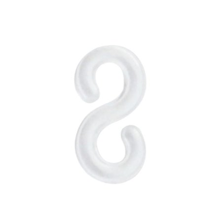 S-klemmer 500 stk for vevbånd for DIY-armbåndproduksjon påfyllingssett