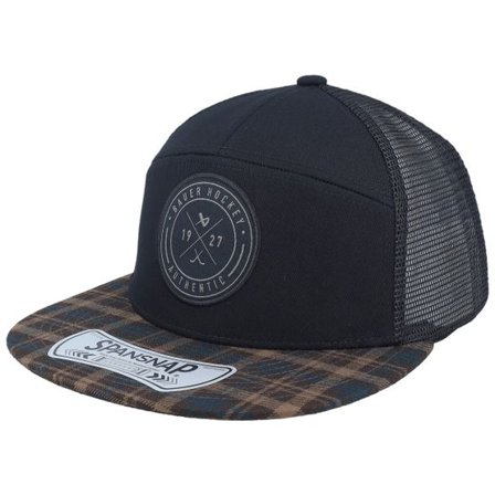 Bauer - Svart trucker Keps - Flannel Black Trucker @ Hatstore