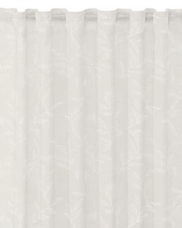 Multibåndslængder Juliette broderede blomster og blade 2-pak Hvid