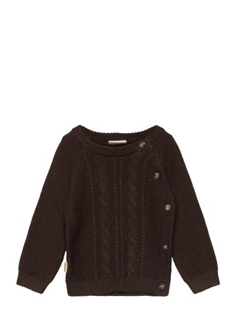 Petit Piao Ppdaqo Knit Shirt - Brown - 74