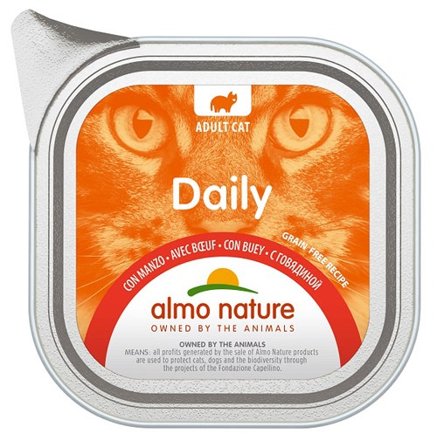 Almo Nature Daily Menù Cibo Umido Con Manzo Per Gatti Adulti