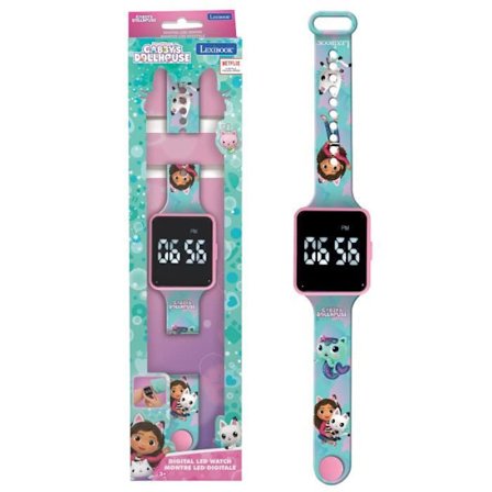 Lexibook - Gabby and the Magic House - Connected LED-klocka - Justerbart armband
