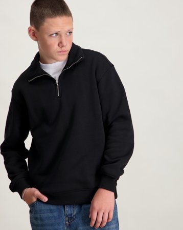 RYVLS Everyday Half Zip Svart Tröjor Kille - Kids Brand Store