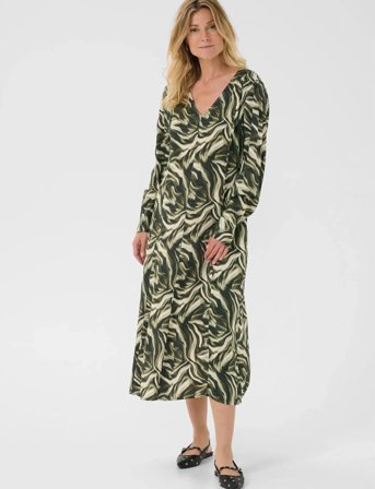 Cream Crbeva Dress - Green - 42