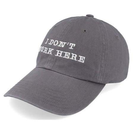 Iconic - Grau unconstructed Cap - "I Dont Work Here Charcoal Dat Cap / Unstructured " @ Hatstore