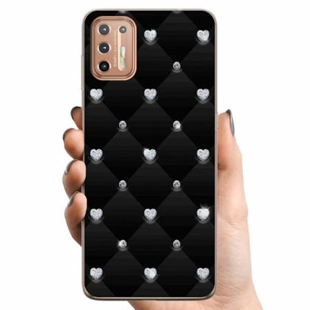 Motorola Moto G9 Plus Tpu Mobilskal Diamant Hjärta