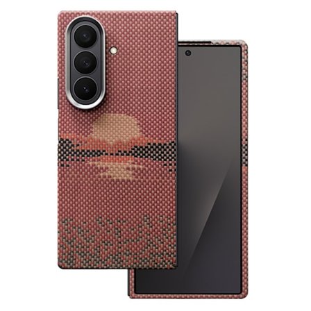 Mobilskal till Galaxy Z Fold 7 MagSafe Kevlar - Sun Röd