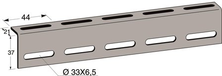 MP bolagen 851V Toppjern festeprofil, hvitt metall, Datamaskin & surfing
