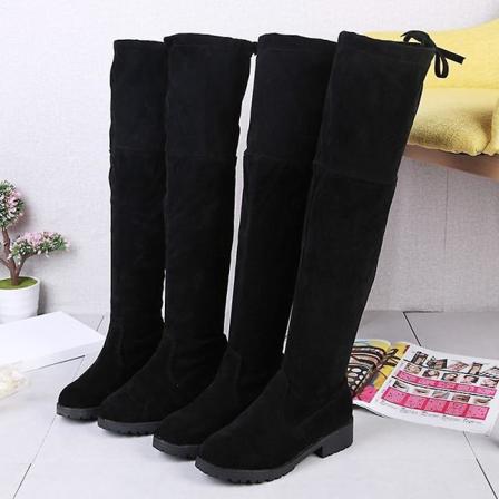 Vinternya kvinnors casual , modevarma stövlar black cotton 40