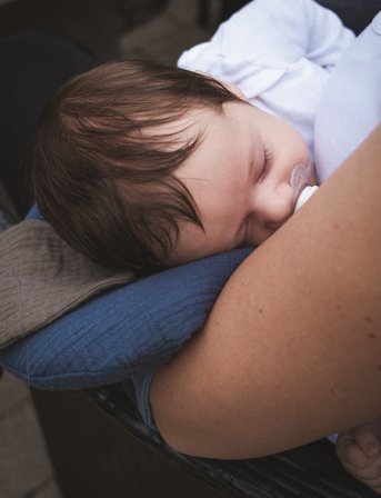 That's Mine Comfy Me Baby Pillow Blueberry - Blue - 28X 37CM