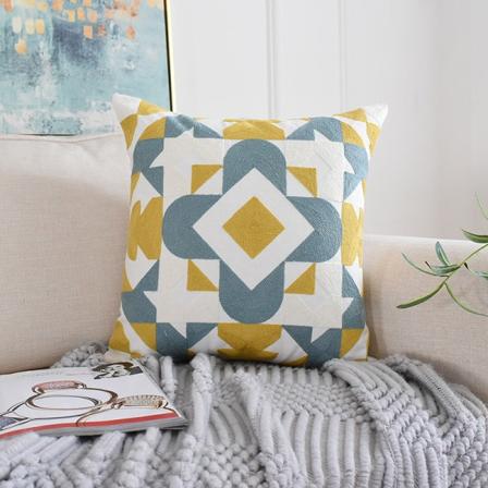 Putetrekk 45 * 45cm Hjem Nordic Geometric Brodery Putetrekk uten putekjerne style 5 45*45cm