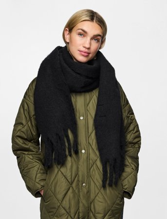 Pieces Pcnikita Long Scarf Noos Bc - Black - ONE SIZE