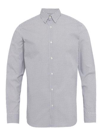 Slhslimmichigan Shirt Ls B Skjorte Business Blå Selected Homme