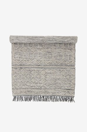 Bloomingville - Polyestertæppe Maisy - Grå - Bomulds- & kludetæpper - 90X150 - Fra Homeroom