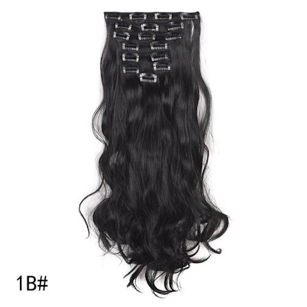 Mikrokrusigt hårförlängning med långa fibrer A A