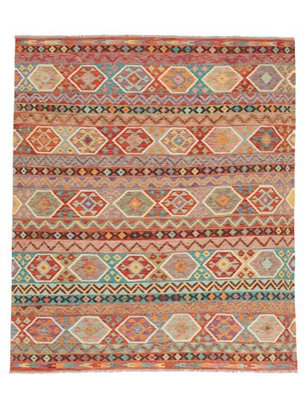 Kilim Afghan Old Style Tapis 253X296 De Laine Grand Carpetvista