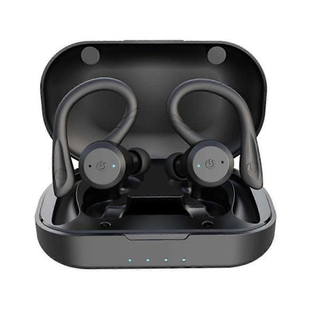 20 timmars speltid Simning Vattentät Bluetooth-hörlur Dubbel bärstil Sport Trådlöst headset TWS Ipx7 Öronsnäckor Stereo