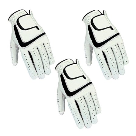 3-pak Golfhandske Venstre - Flere størrelser Hvid M