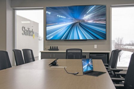 StarTech USB C Multiport Adapter, USB-C to HDMI or Mini DisplayPort 4K 60Hz, 100W Power Delivery Pass-Through, 4-Port 10Gbps USB Hub, USB Type-C Mini