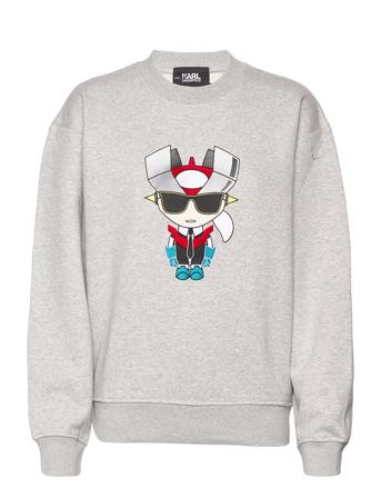 Unisex Big K/Hero Sweatshirt Sweatshirt Trøje Grå Karl Lagerfeld