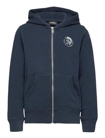 Umlt-Sbrandon-Z Sweat-Shirt Hoodie Trøje Blå Diesel