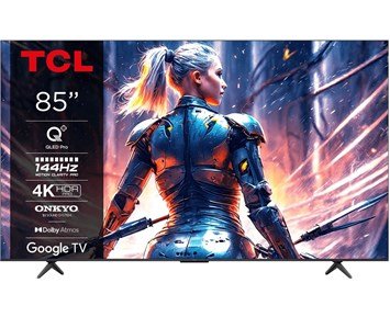 TCL 85tum T8B 4K QLED-TV med levande färger och 144 Hz - 85T8B - Fyndvara