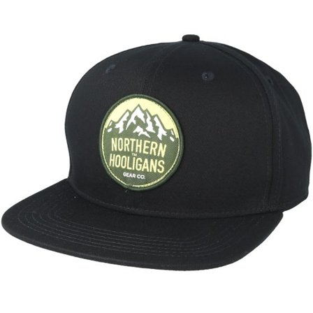 Northern Hooligans - Svart snapback Keps - Summit Patch Black Snapback @ Hatstore