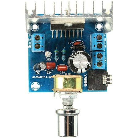 AC/DC 12V TDA7297 2x15W Digital Audioförstärkare DIY Kit Dubbelkanalsmodul