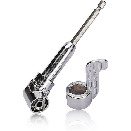 Rätvinklad 105 graders vinklad skruvmejsel 1/4" sexkantsfäste för borr