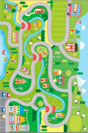 Conceptum Hypnose - Matta ELS509 - Flerfärgad - Barnmattor - Från Homeroom