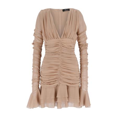 Blumarine, short dress Beige, Dames, Maat:M
