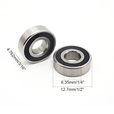 10 ST djupspårkullager R188-2RS Kullager 10 ST 10 STK