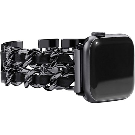 Metalliranneke naisille, yhteensopiva Apple Watch 38mm 40mm 41mm kanssa, ruostumattomasta teräksestä valmistettu rannekoru iWatch Series 9/8/7/6/5/4/3