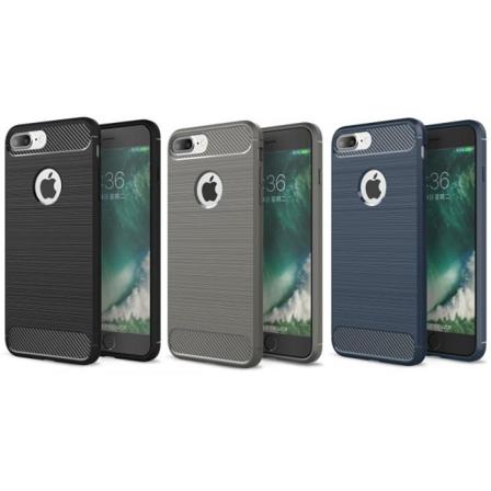 iPhone 8 Plus iskunkest v iskuja vaimentava SlimCarbon-kuori Black