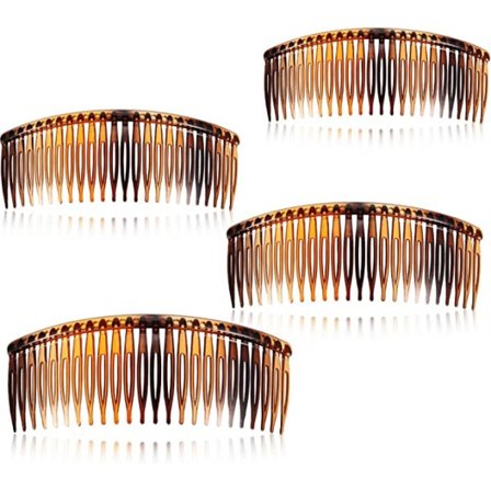 TG 4-pack 12,5 cm Sköldpaddsfärgade Sidokammar Vanlig Kam Stor Kam 24