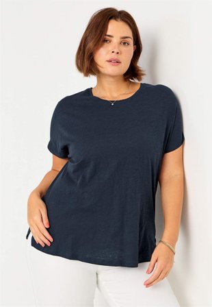 Cellbes of Sweden - Jerseytop med korte ærmer i marine til damer i størrelse 58/60