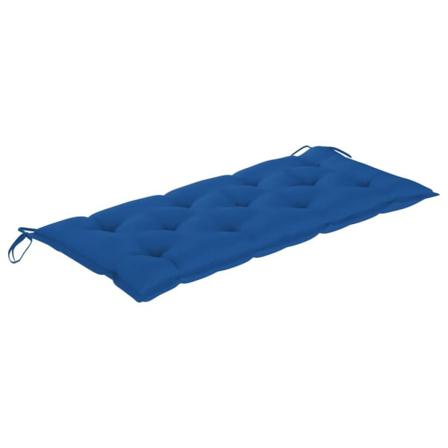 Vidaxl Bänkdyna För Trädgården Blå 120x50x7 Cm Tyg Blå