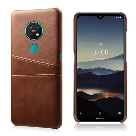 Dual Card Nokia 7.2 / Nokia 6.2 kotelot - Ruskea