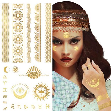 Semi-Permanent Tatoveringer Guld