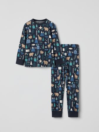 Polarn O. Pyret Pyjamas jul - 98|104 - barnkläder - blue