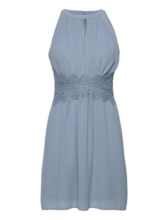 Vimilina Halterneck Dress/Su - Dresses Party Dresses Blå Vila*Betinget Tilbud