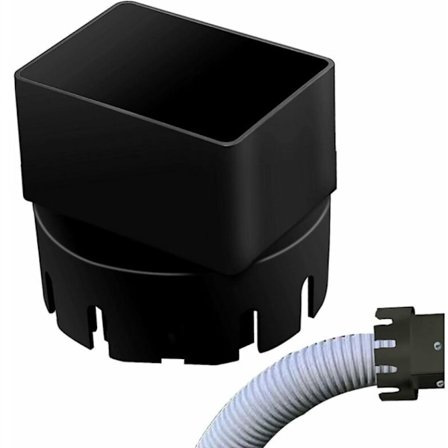 Universal Downspout till avloppsanpassare, rund till fyrkantig avloppsanpassare