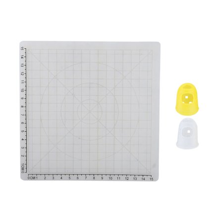 3D-printpen silikone designmåtte multiformet grundlæggende skabelon med varmebestandigt fingerhætte (B)