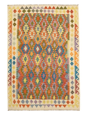 Kilim Afghan Old Style Rug 199X291 Wool