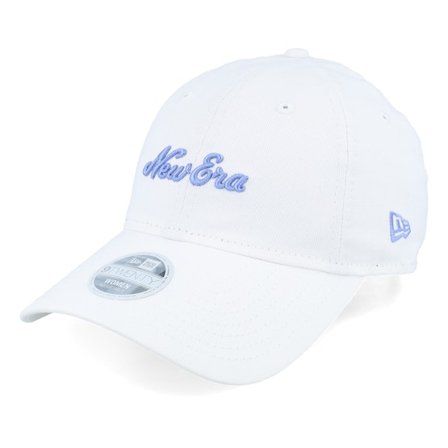 New Era - Branco unconstructed Boné - Womens 9TWENTY White Dad Cap @ Hatstore