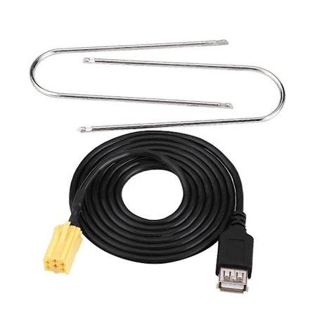 Bil Mini ISO 6-stiftskontakt USB-adapterkabel för Alfa Romeo Fiat Grande Punto
