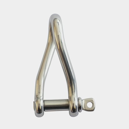 Grillete giratorio NOCK Essentials, Ø4 mm, 22 mm, acero inoxidable, con tornillo de mariposa roscado