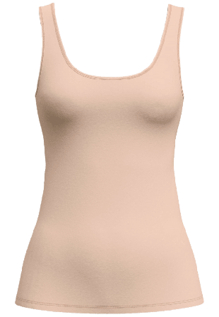 Calida Sleek Skin Tank Top Linnen Dam Beige M