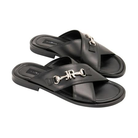 John Richmond Sandaler svart, Herr, Herr, Storlek: 45 EU